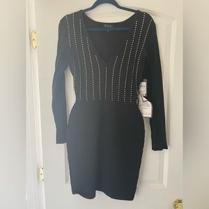 Black bandage dress with studs